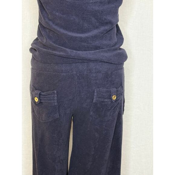 Juicy Couture Navy Terry Spaghetti Strap jumpsuit
Size Medium - Picture 6 of 8